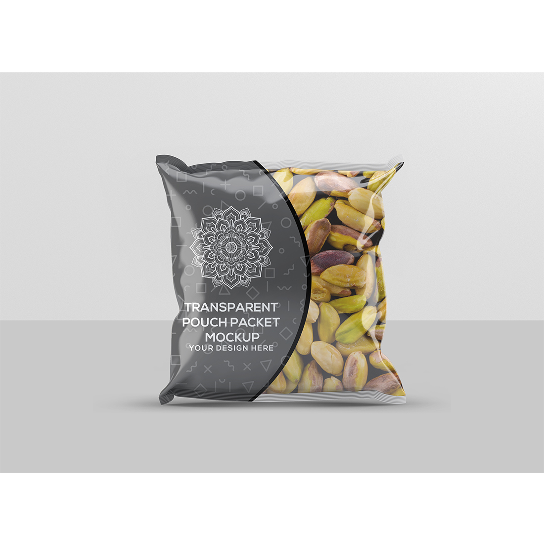 Transparent Pouch Packet Mockup cover image.