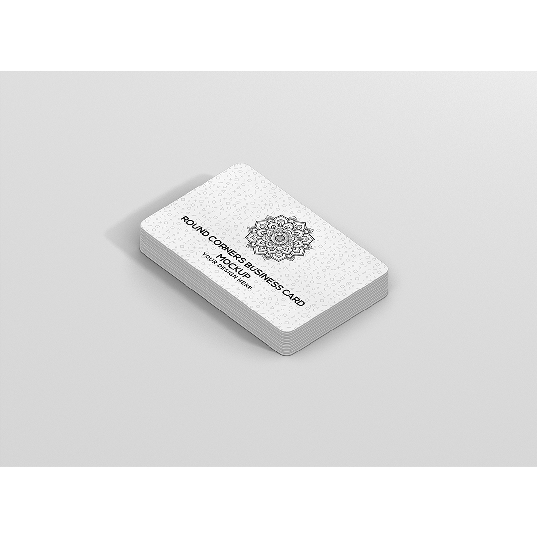 Stack Round Corners Business Card Mockup cover image.