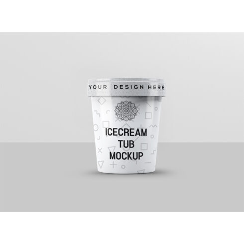 Ice Cream Packaging Tub Mockup cover image.