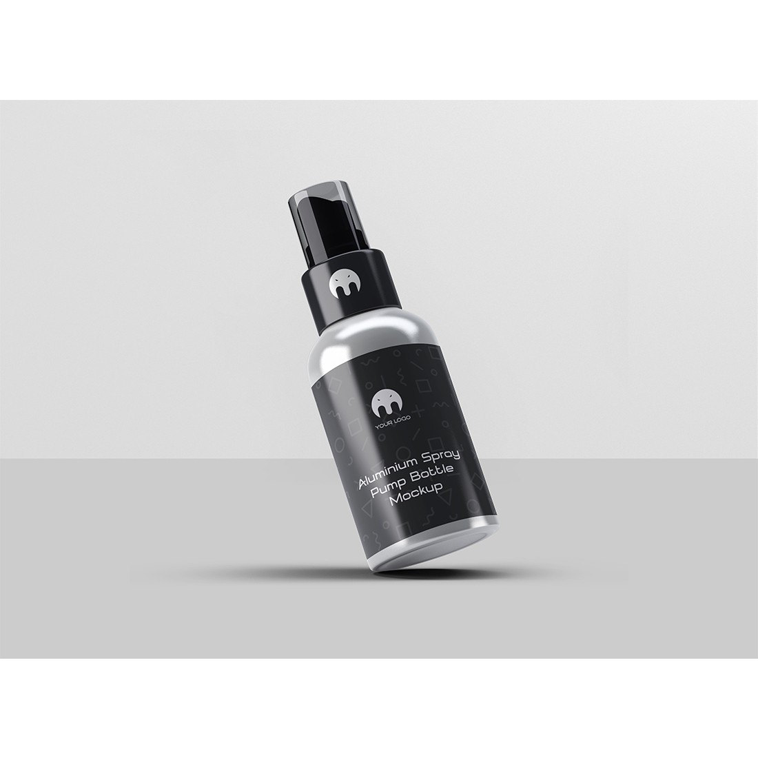 Aluminum Spray Bottle Mockup preview image.