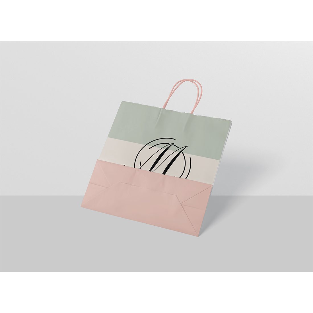 Paper Shopping Bag Mockup preview image.