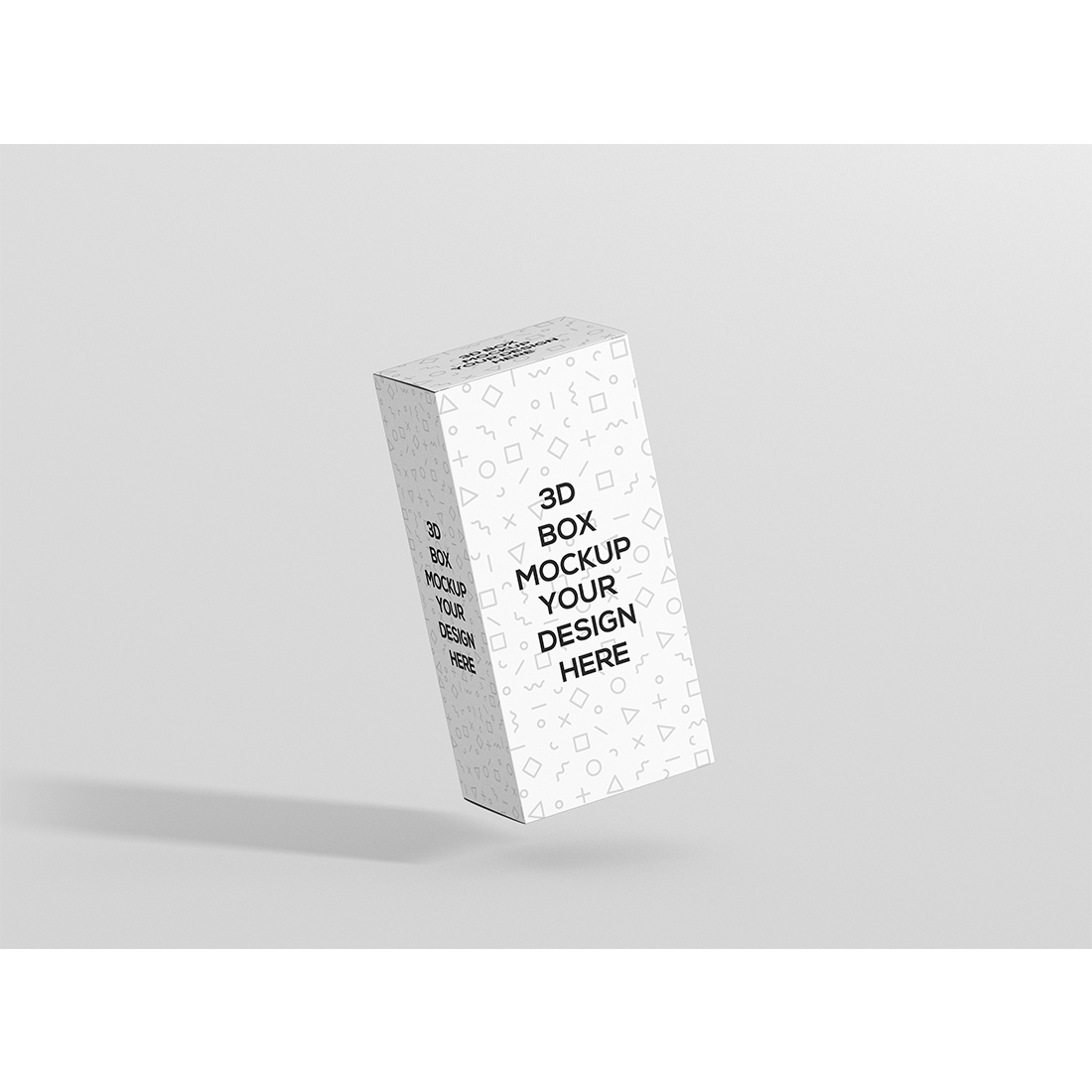 Long Vertical Rectangle Box Mockup preview image.