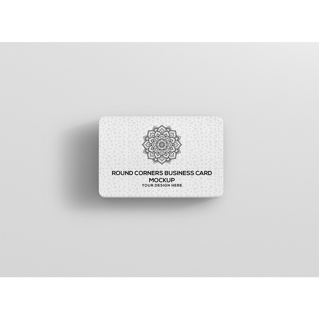 Stack Round Corners Business Card Mockup preview image.