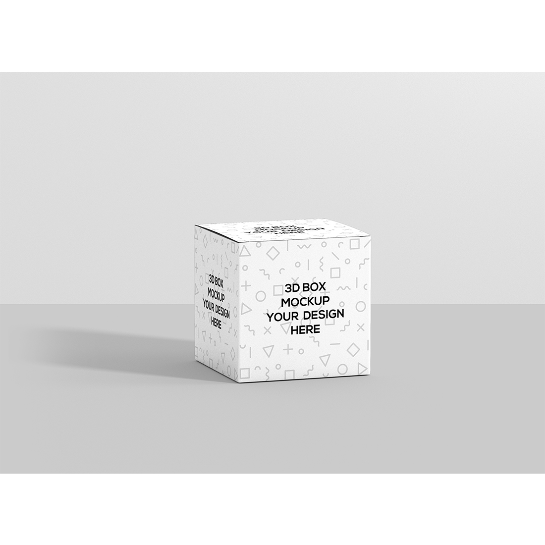 Square Packaging Box Mockup preview image.