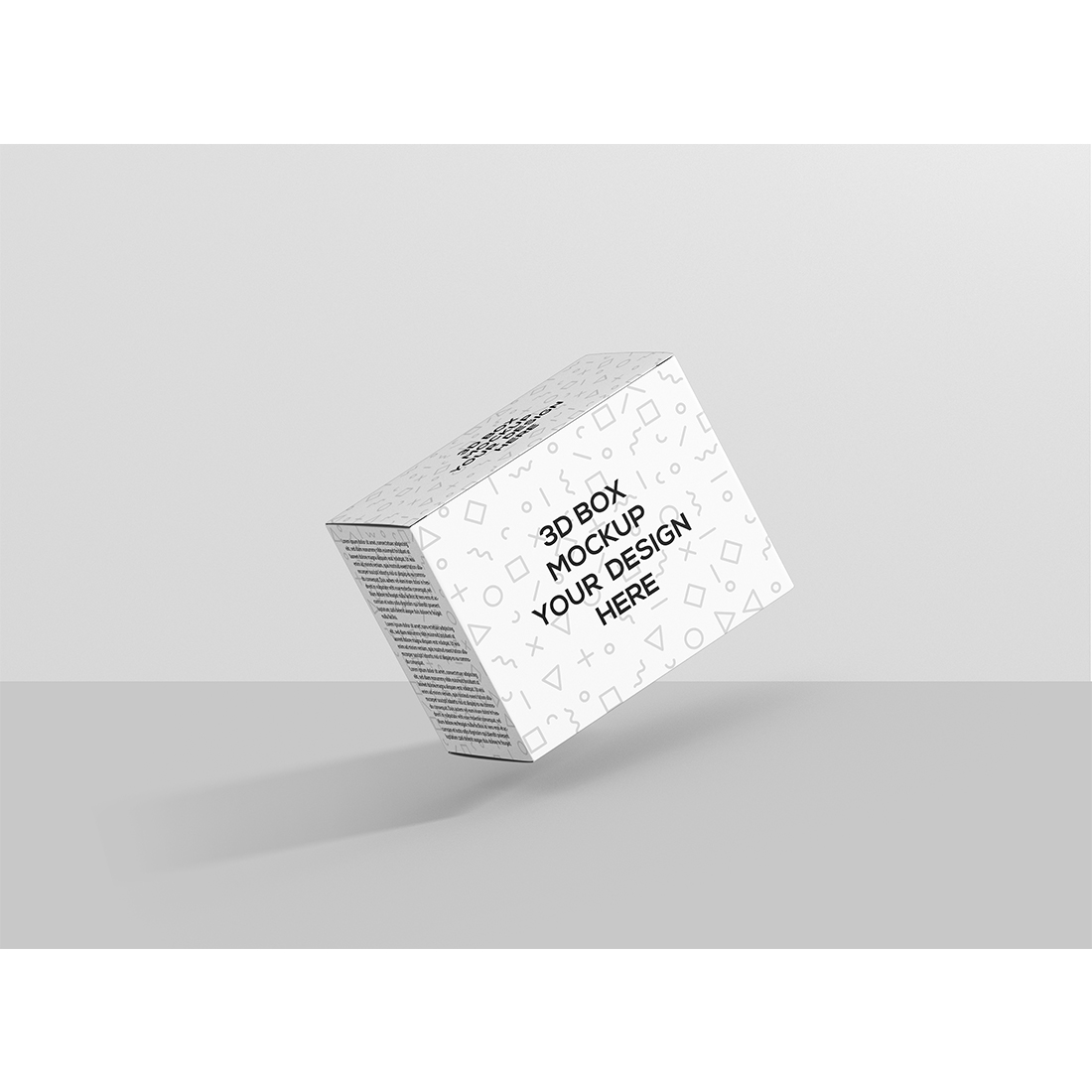 High Rectangle Box Mockup preview image.