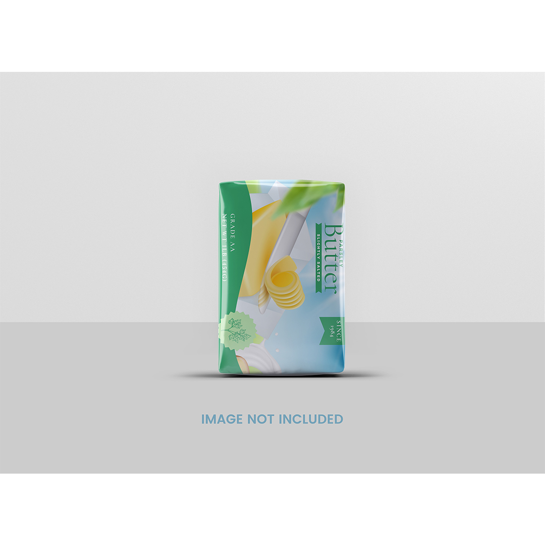 Spread Butter Wrap packaging Mockup preview image.