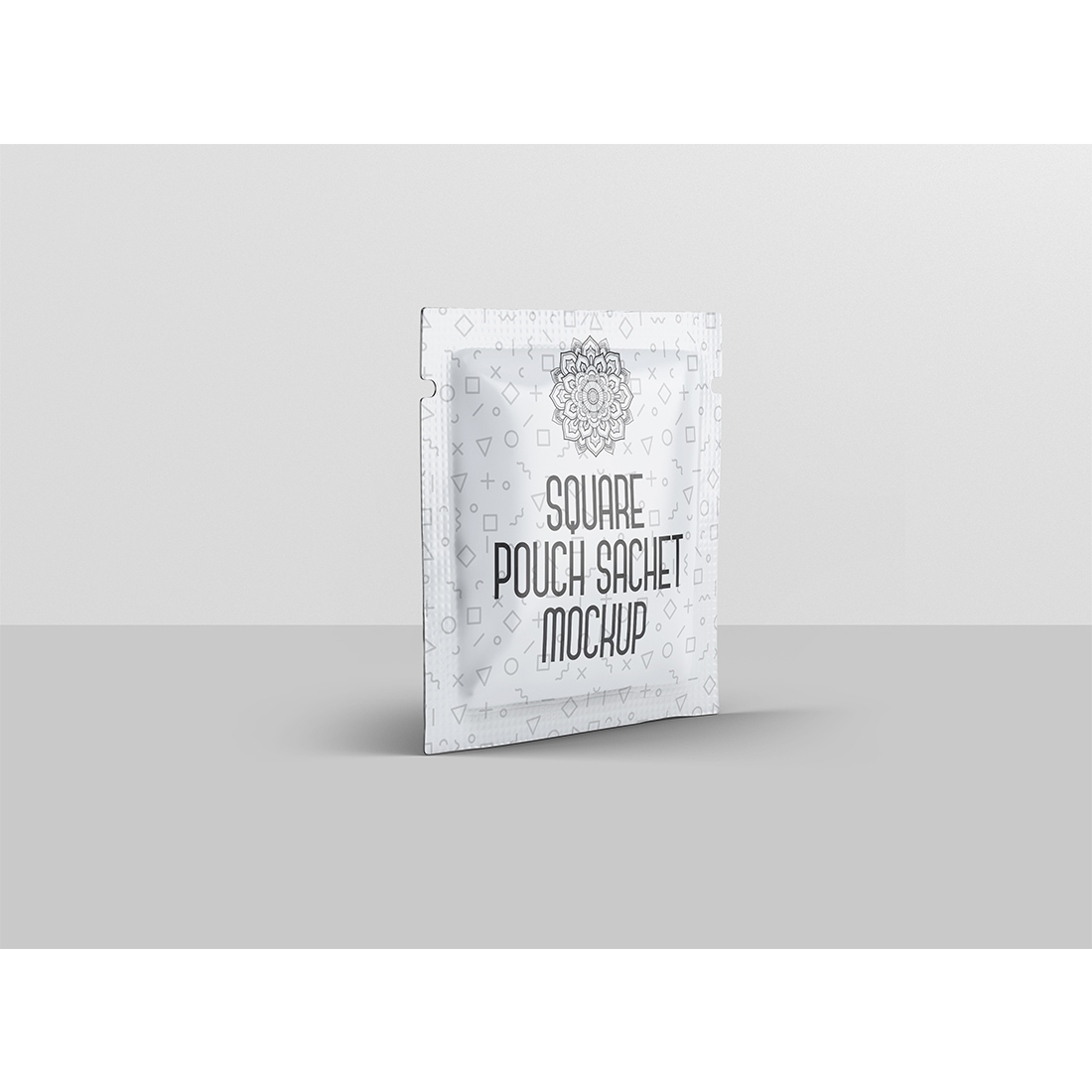 Square Pouch Sachet Mockup preview image.