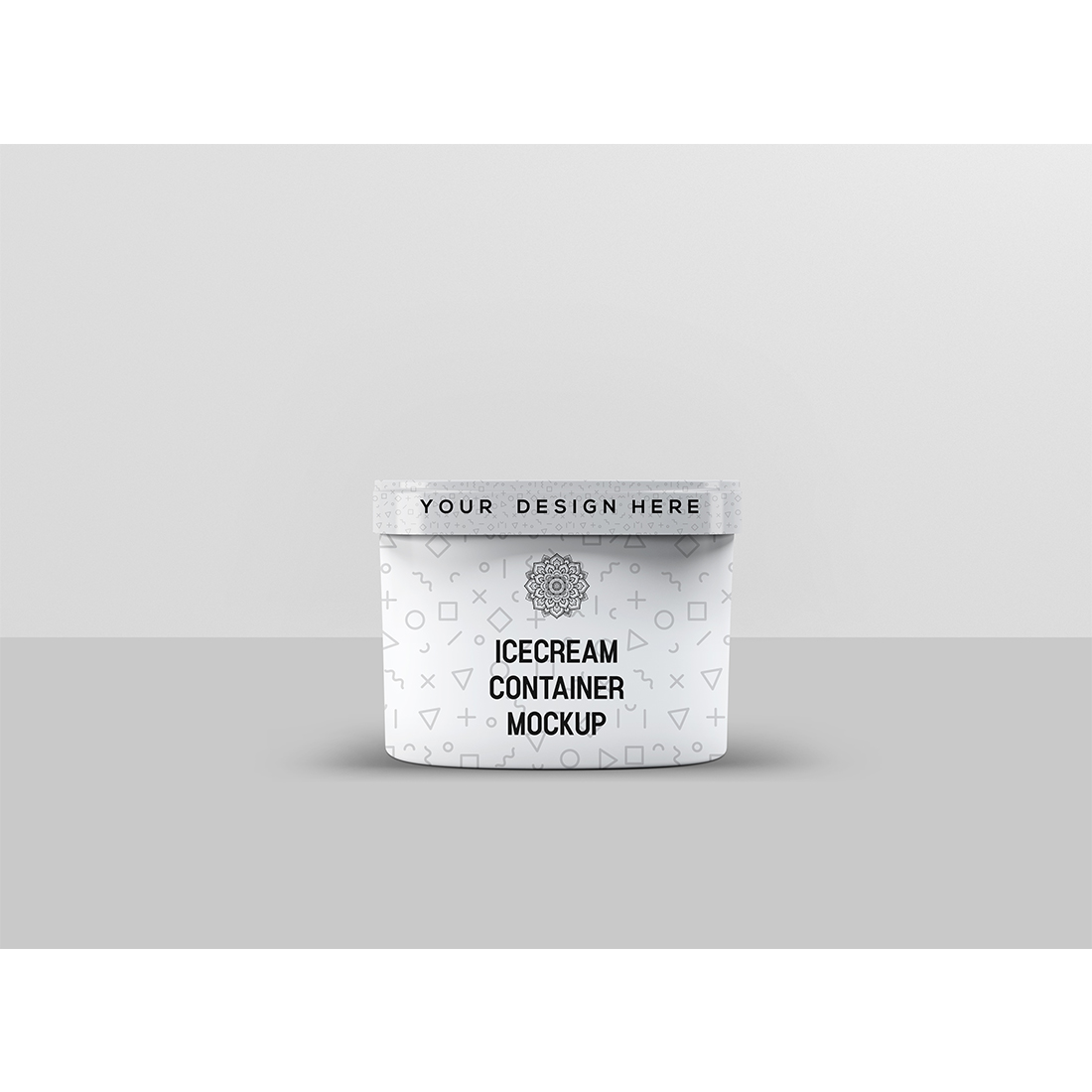 Ice Cream Packaging Container Mockup preview image.