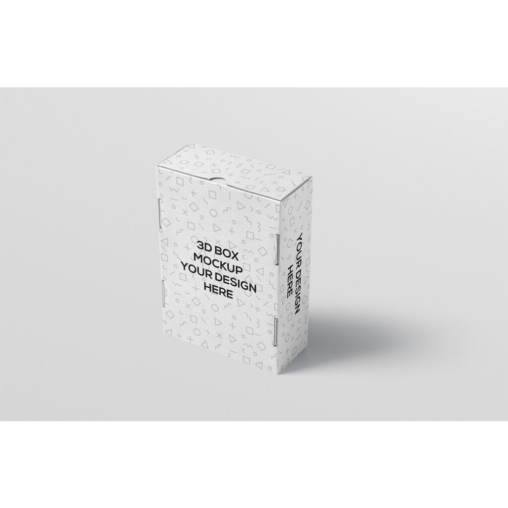 Rectangular Packaging Box Mockup - MasterBundles