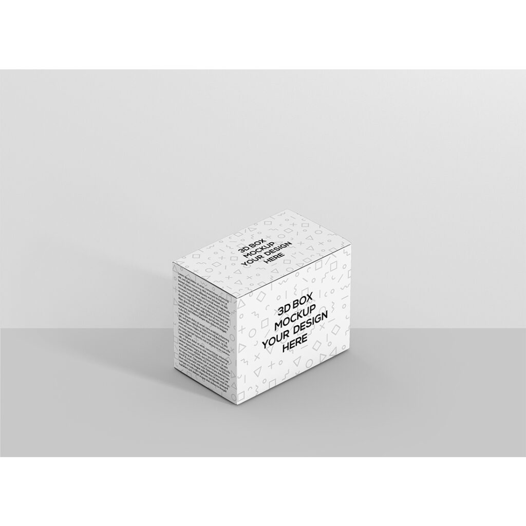 High Rectangle Box Mockup - MasterBundles