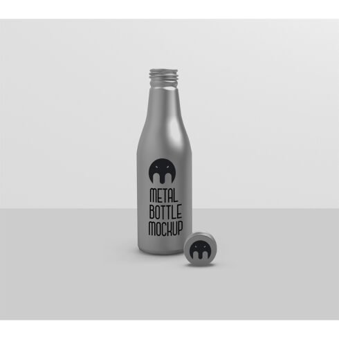 Metal Drink Bottle Mockup cover image.