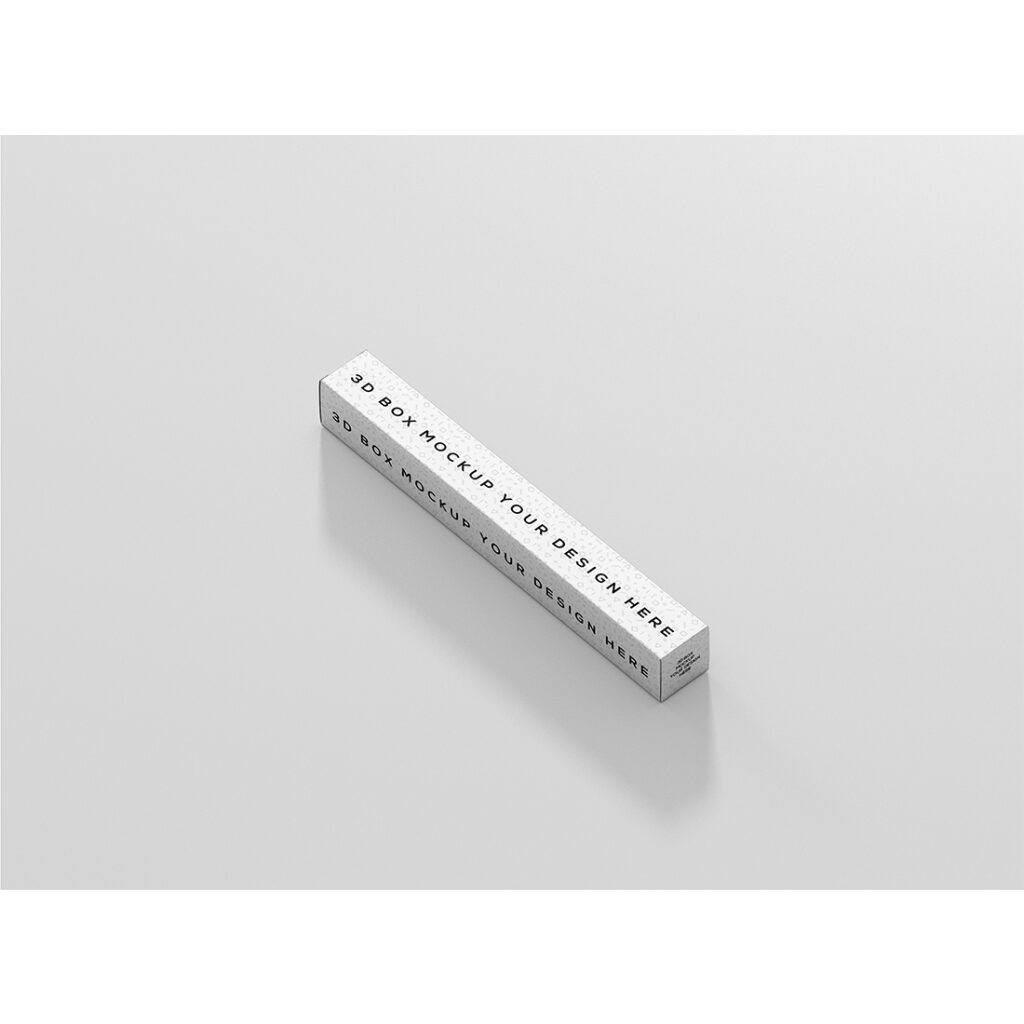 Slim High Rectangle packaging Box Mockup - MasterBundles