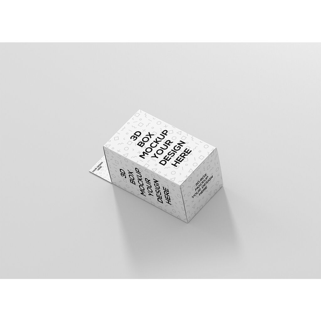 Rectangle Small Size Box With Hanger Mockup - MasterBundles