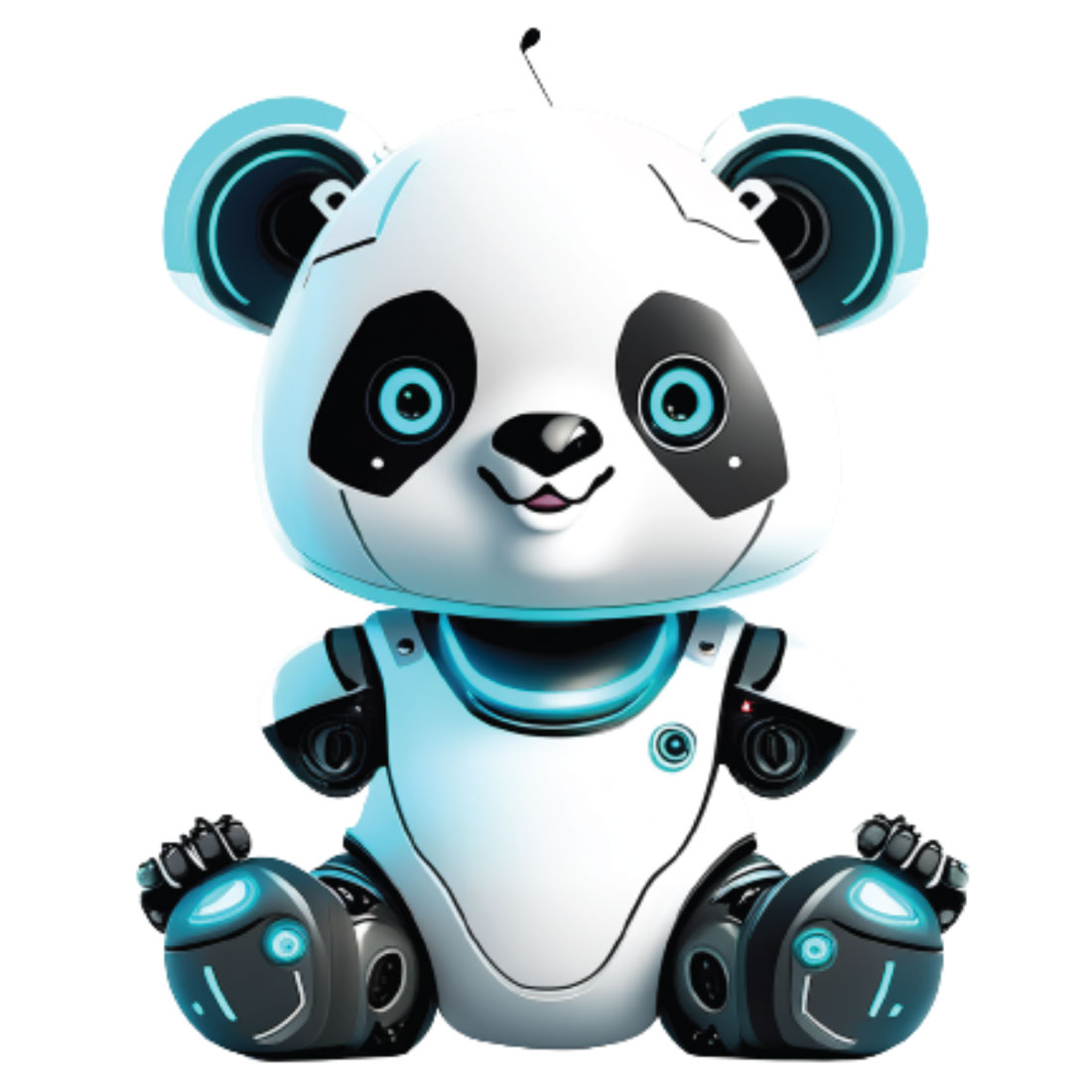 28 Happy Robot Panda Png for 7$ only cover image.
