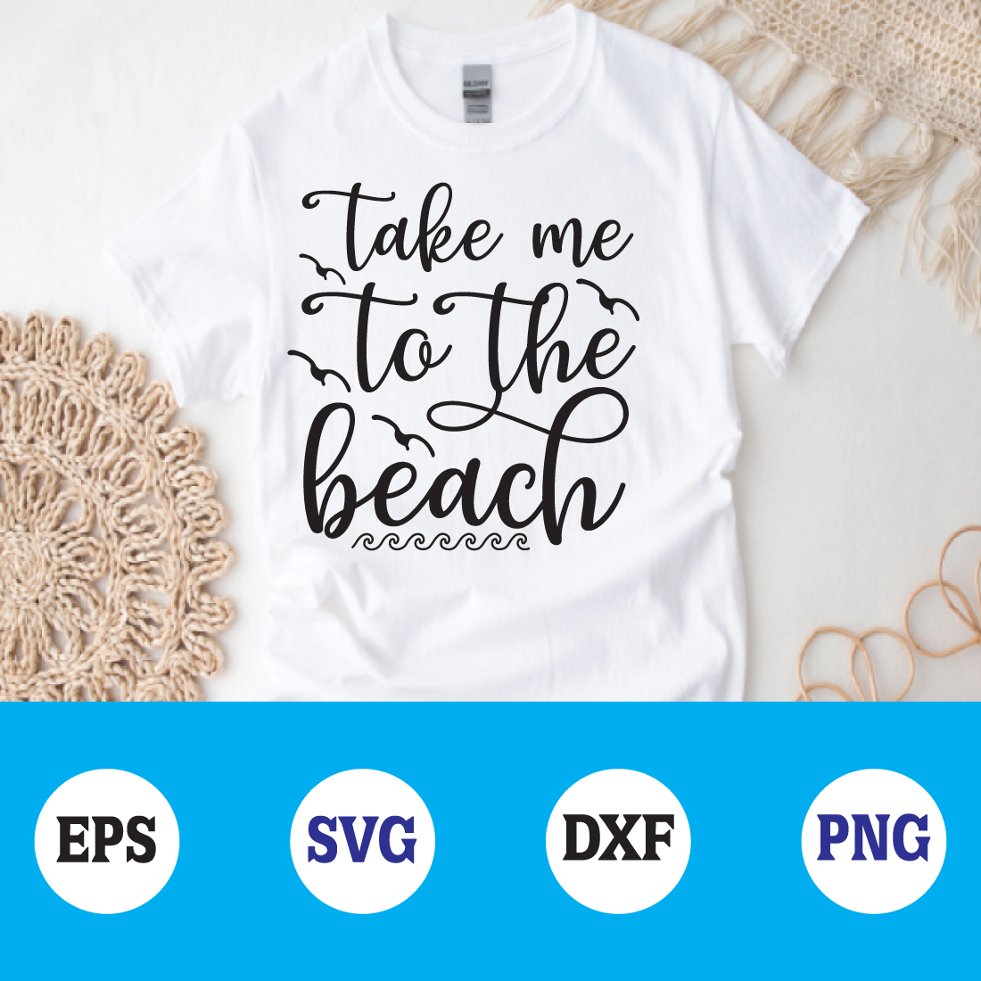 take me to the beach svg cover image.