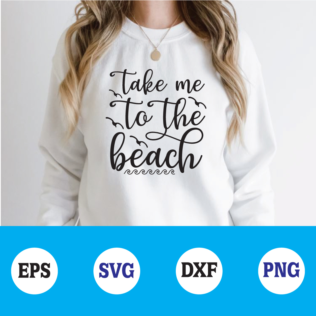 take me to the beach svg preview image.