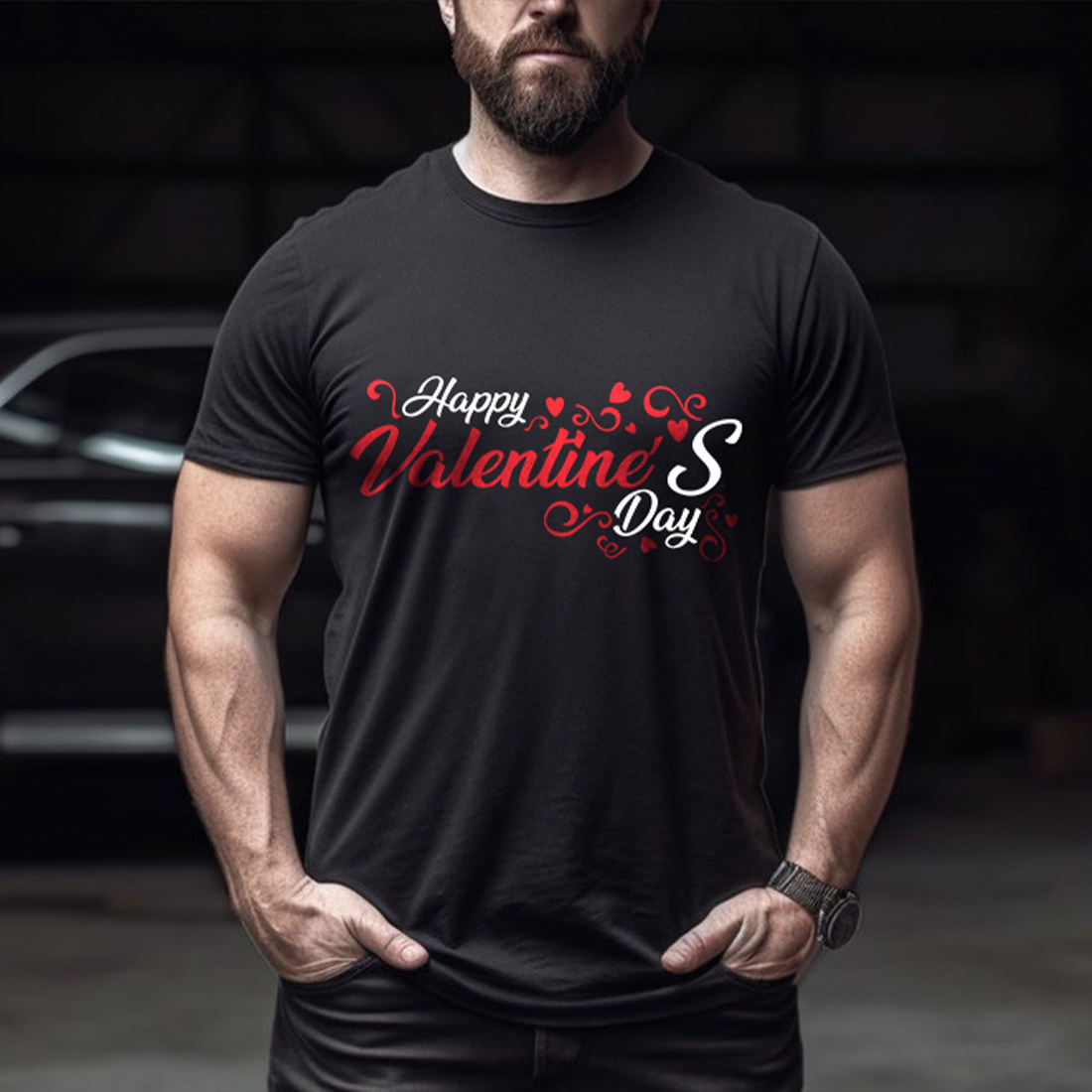Valentines Day Gym Top With Support
