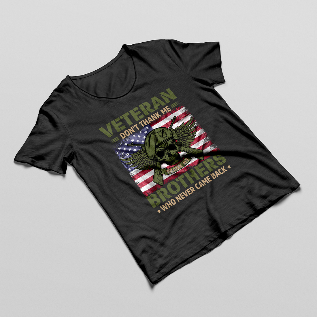 Veteran t shirt cover image.