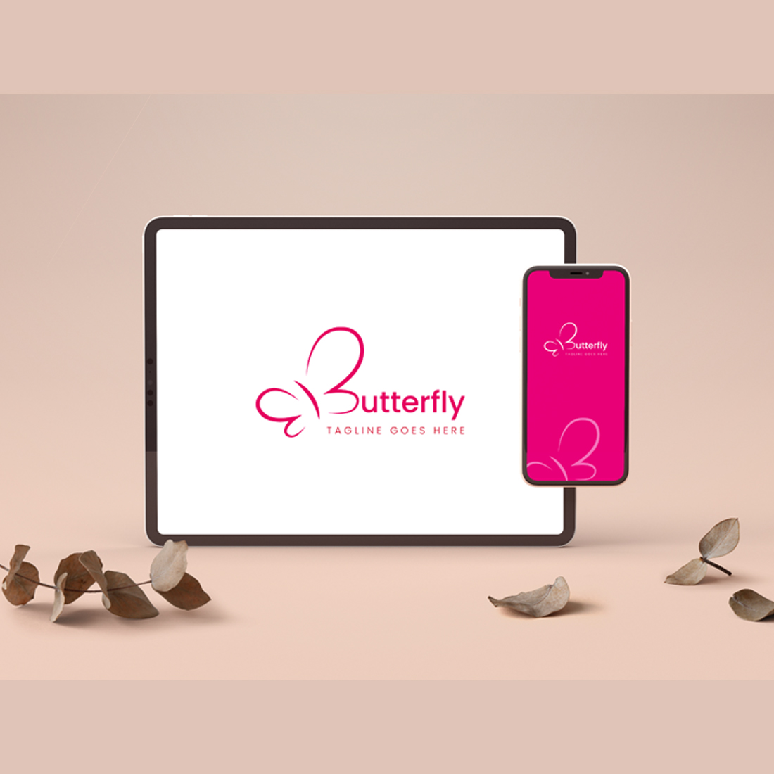 Beauty butterfly Logo preview image.