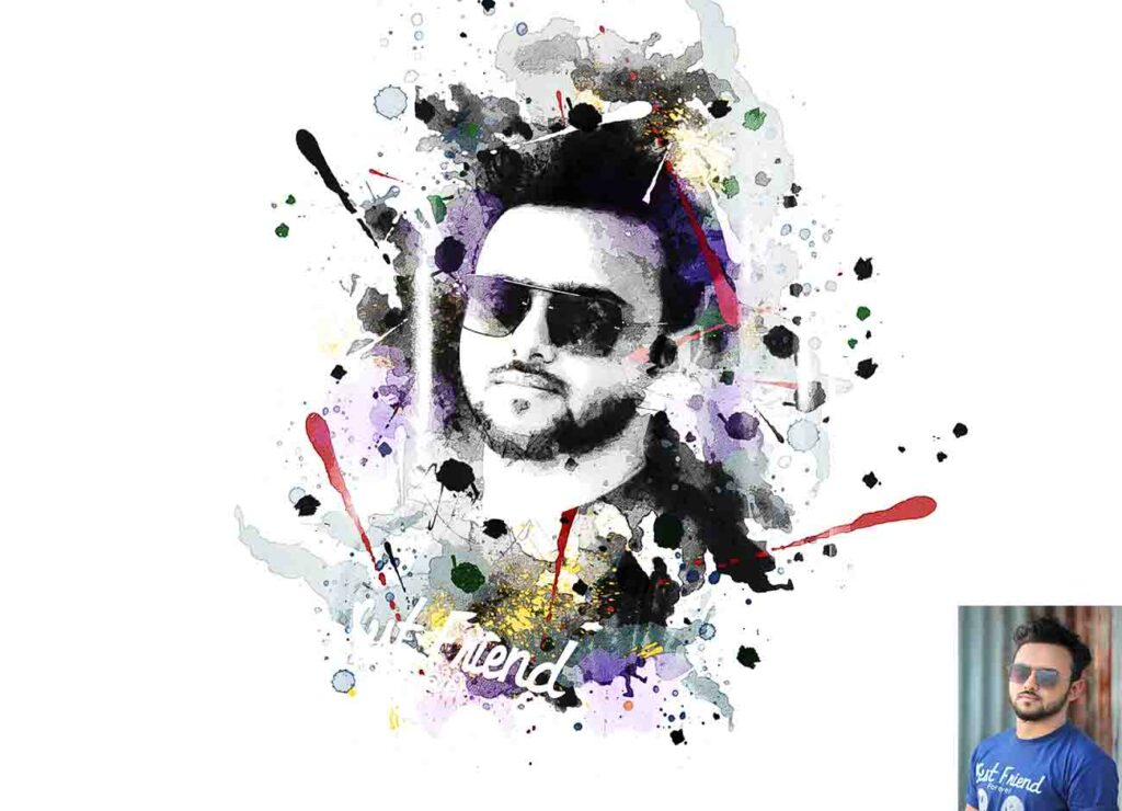Wet Watercolor Paint Photoshop Action - MasterBundles