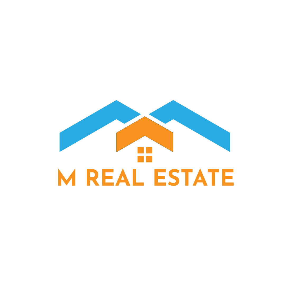 Introducing the "Minimal M Real Estate Logo" Bundle - A Symbol of Simplicity and Professionalism preview image.