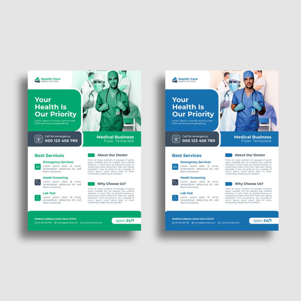 Medical And Healthcare Flyer - MasterBundles