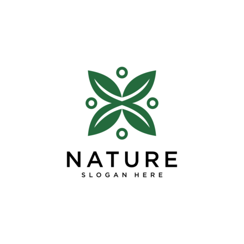 leaf nature vector logo design cover image.
