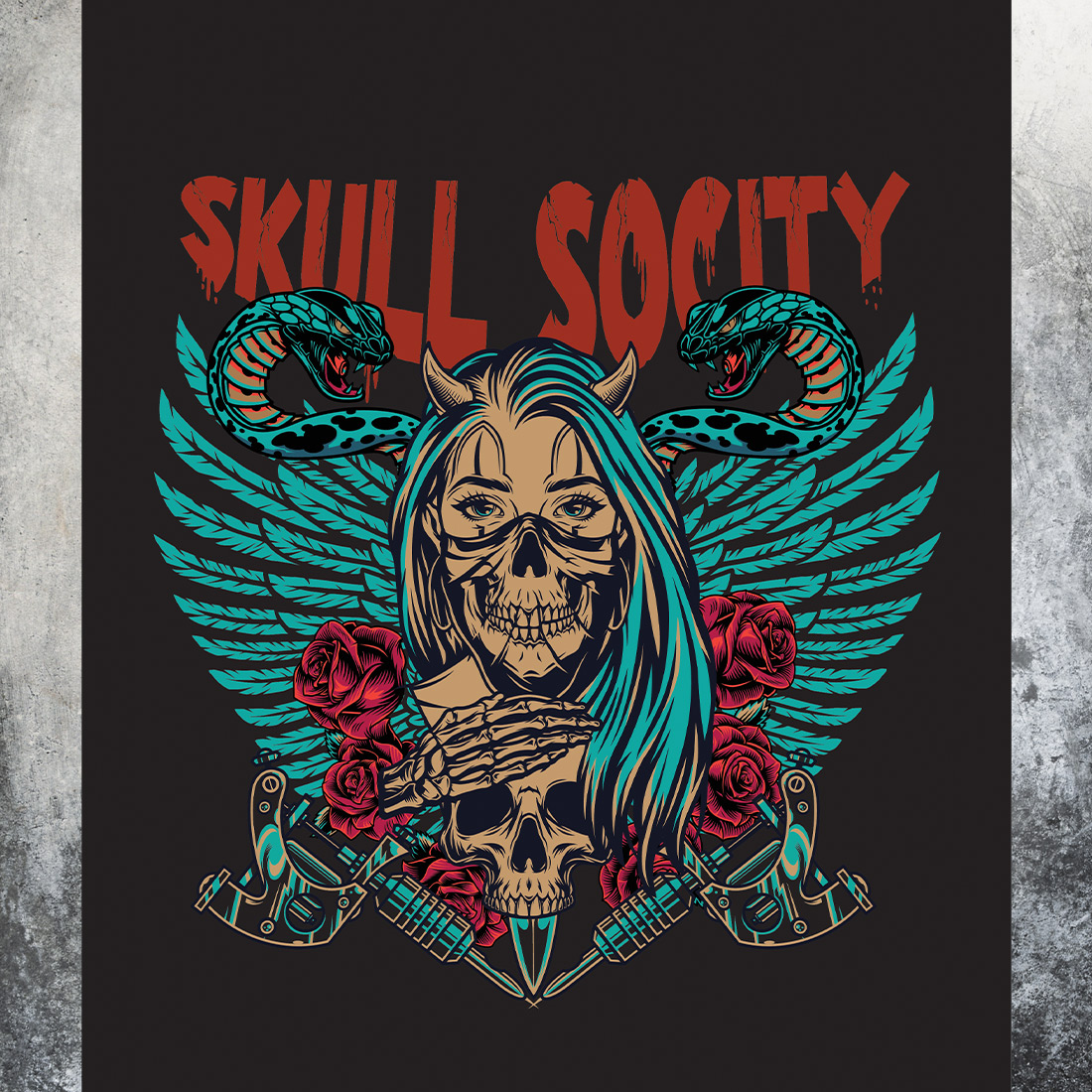 skull t shirt preview image.