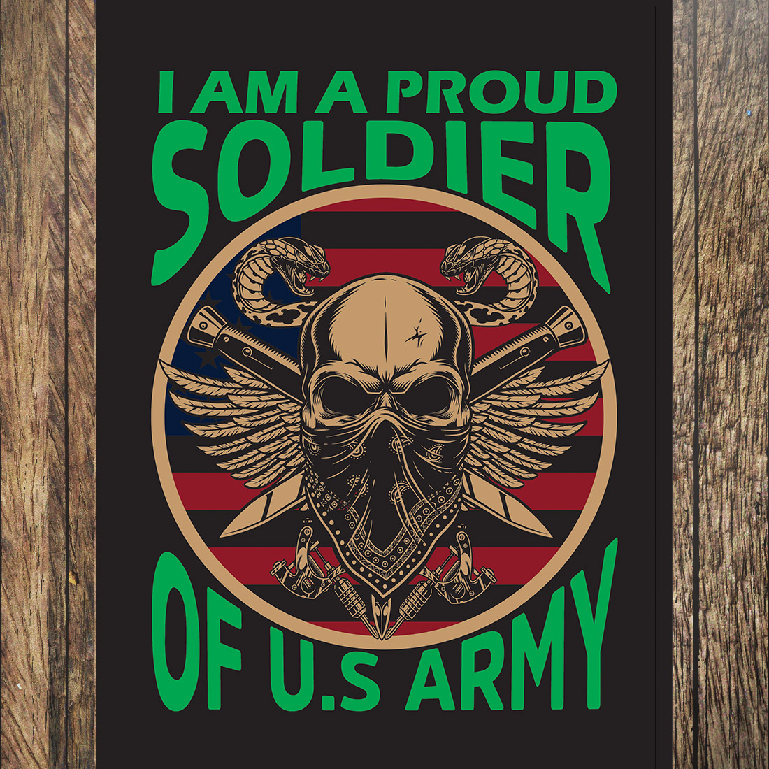 US army t shirt preview image.