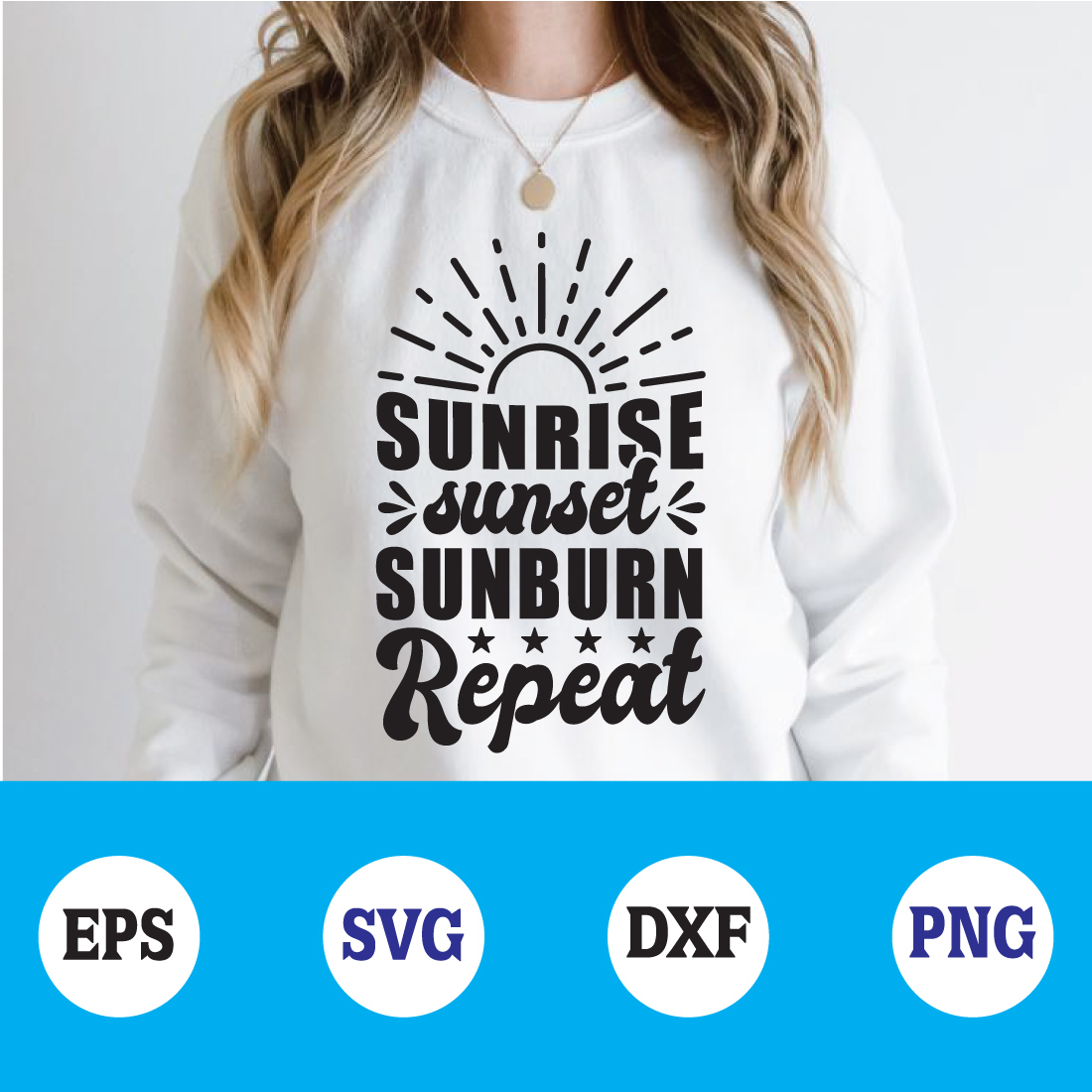 sunrise sunburn sunset repeat svg preview image.