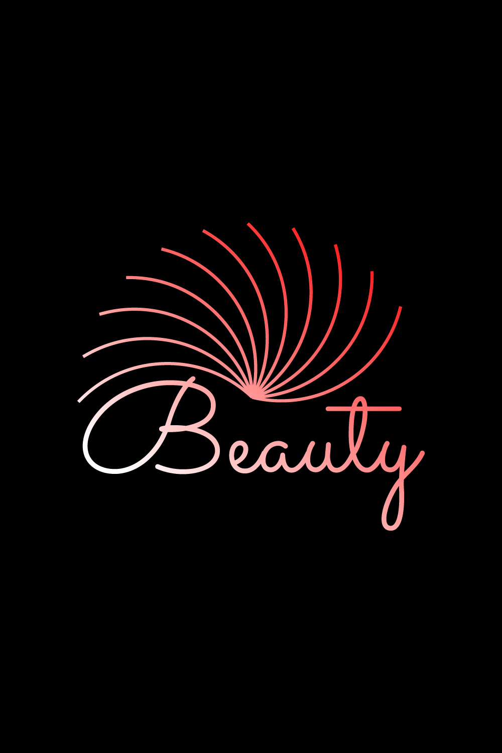 Minimalist Fashion and Beauty Logo pinterest preview image.