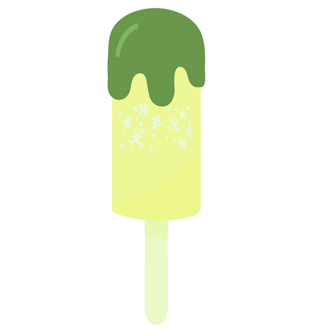 4 Sparkle Ice-cream Stickers DXF SVG cover image.