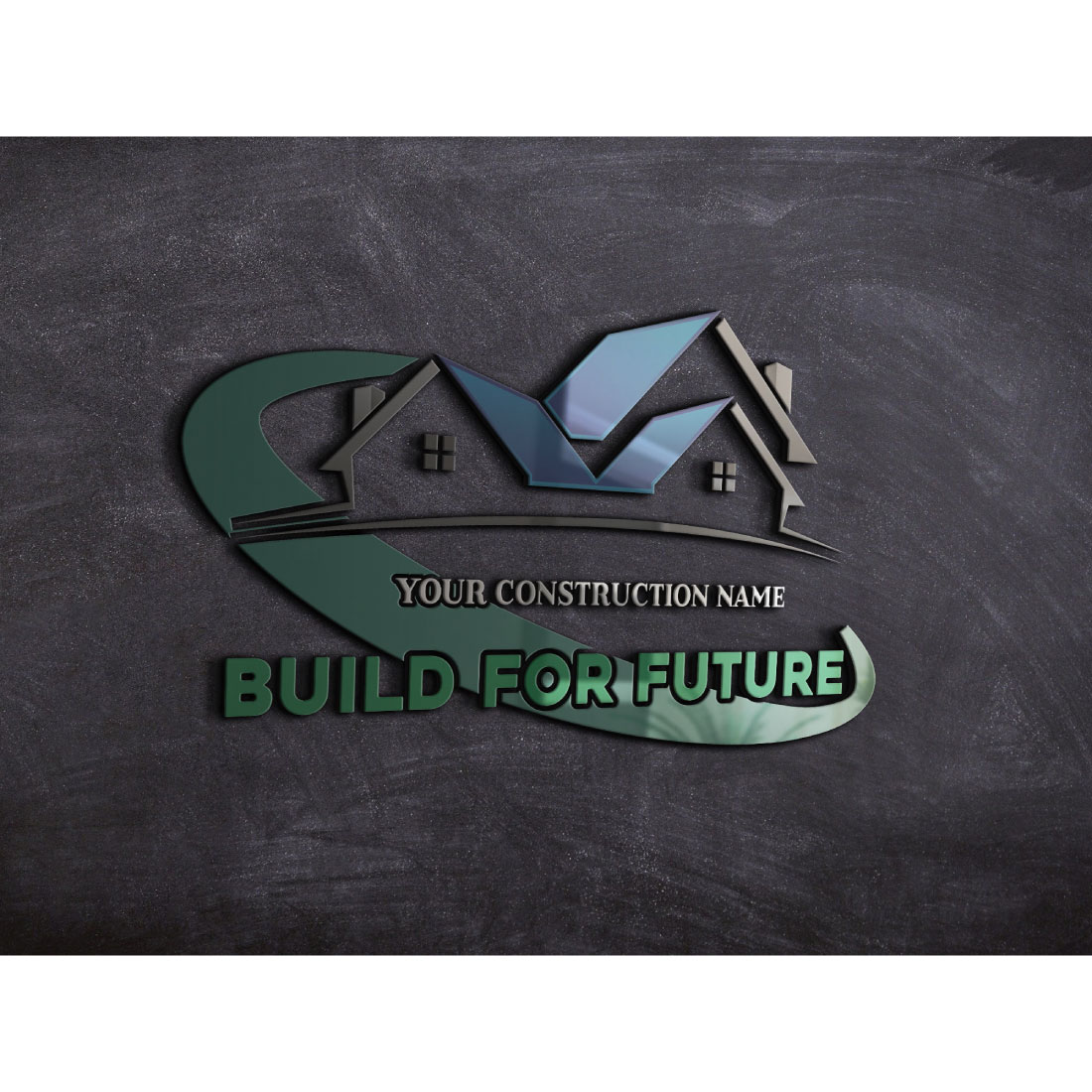 Construction logo design cover image.