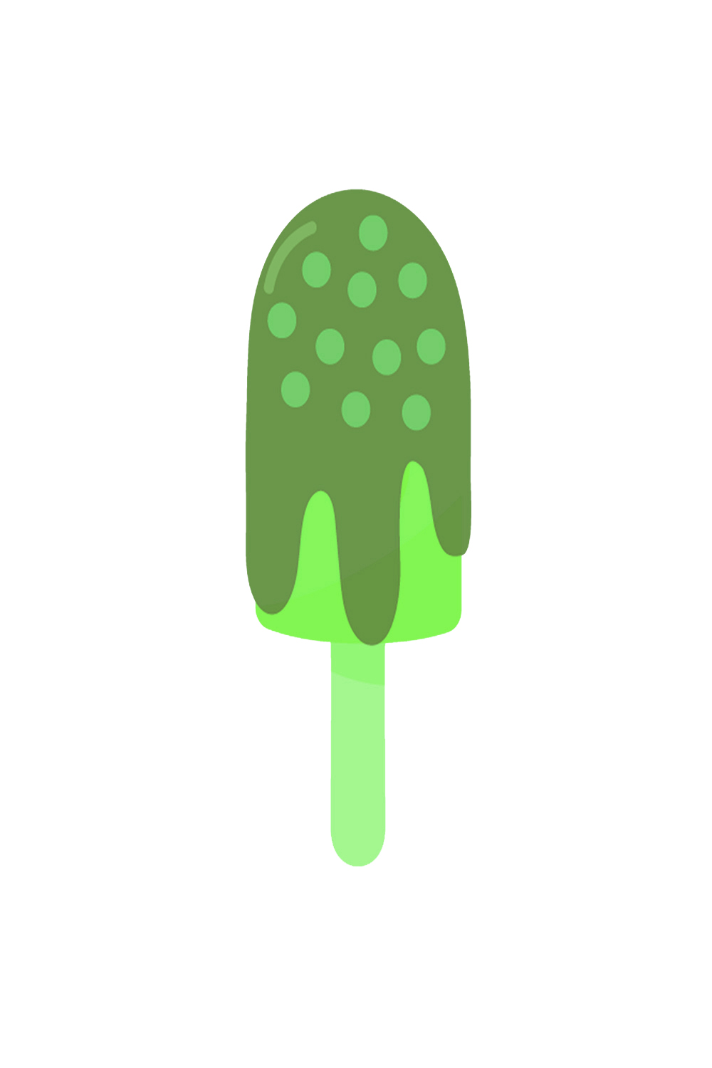 4 Sparkle Ice-cream Stickers DXF SVG pinterest preview image.