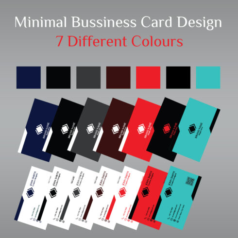 Attractive & Minimal Business Card Design cover image.