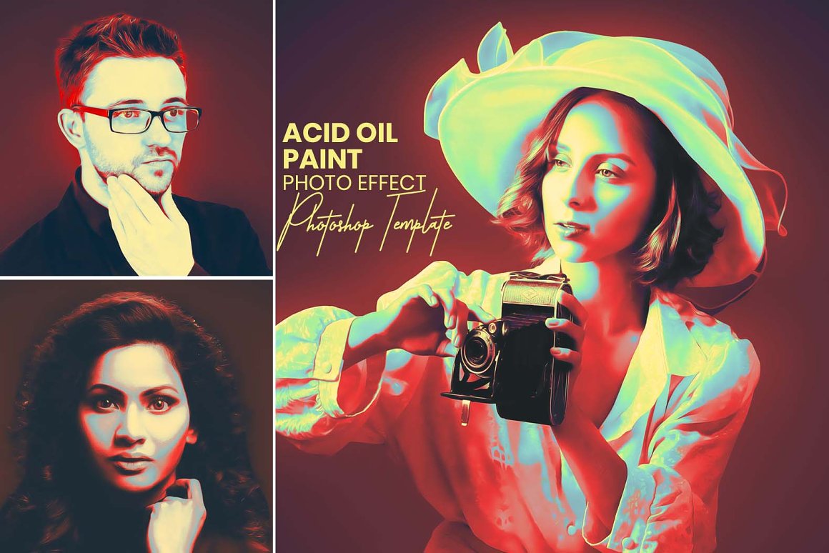 acid oil paint photo effect 189