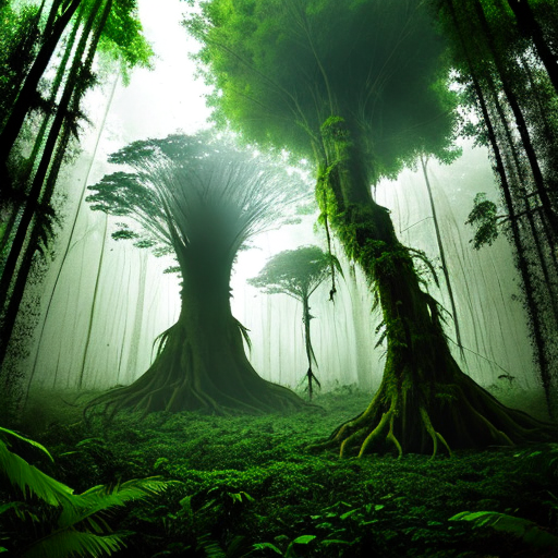 amazon forest with wild trees haunted view 484277160 774