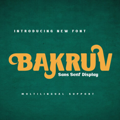 BAKRUV | Serif Classic Modernism cover image.