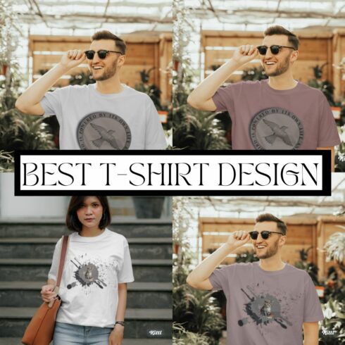 4 unique t-shirt design cover image.