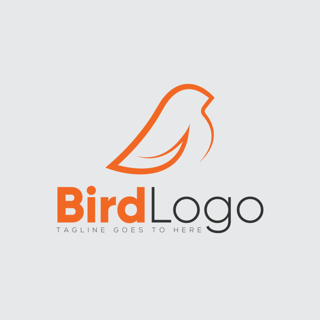 Bird Minimalist Logo Design - MasterBundles