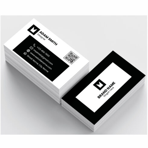 Simple and minimal Business Card Design cover image.