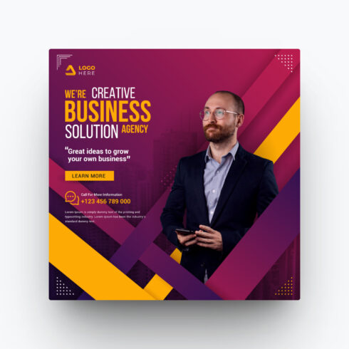 Business Social Media Post Or Digital Marketing Agency Social Media Post Template cover image.