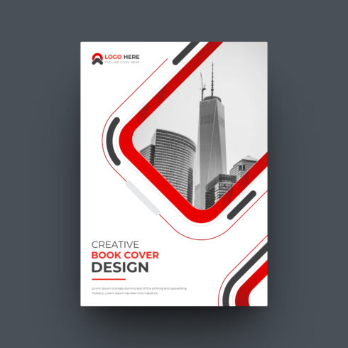 Brochure cover page template design cover image.