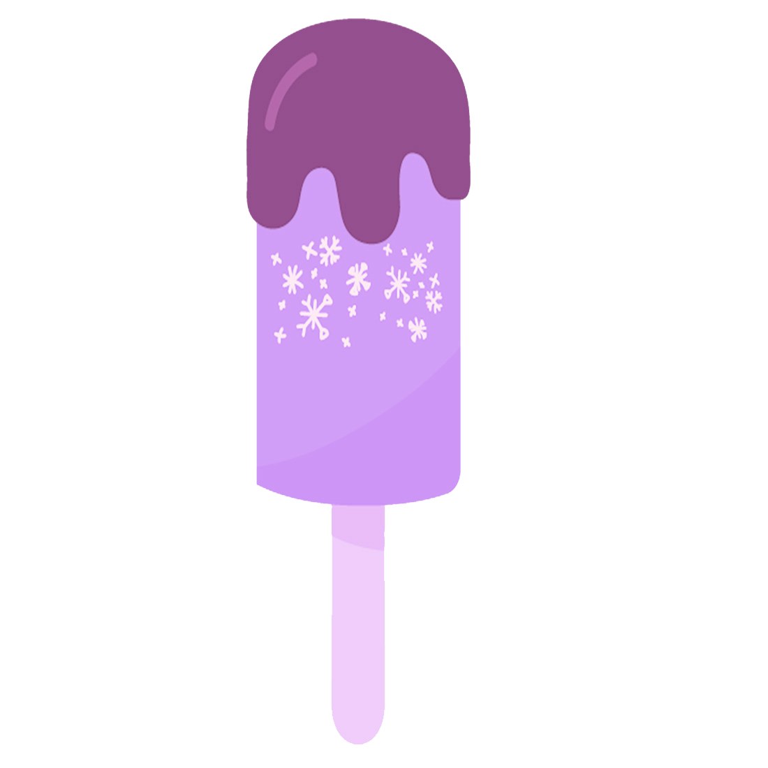 4 Sparkle Ice-cream Stickers PNG cover image.