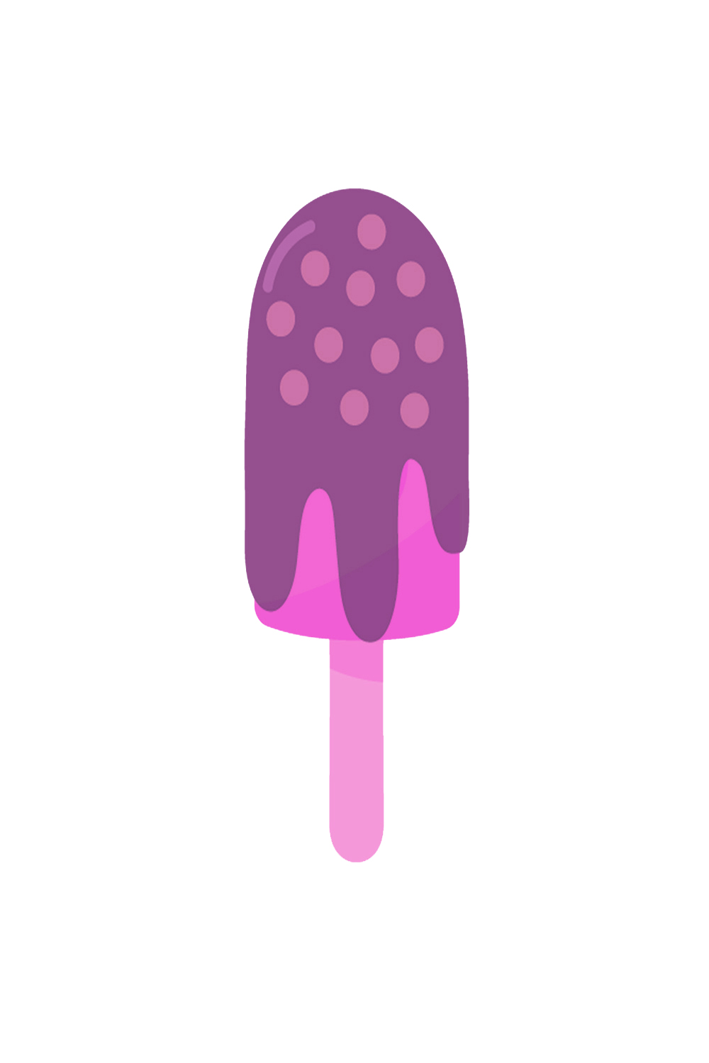 4 Sparkle Ice-cream Stickers PNG pinterest preview image.