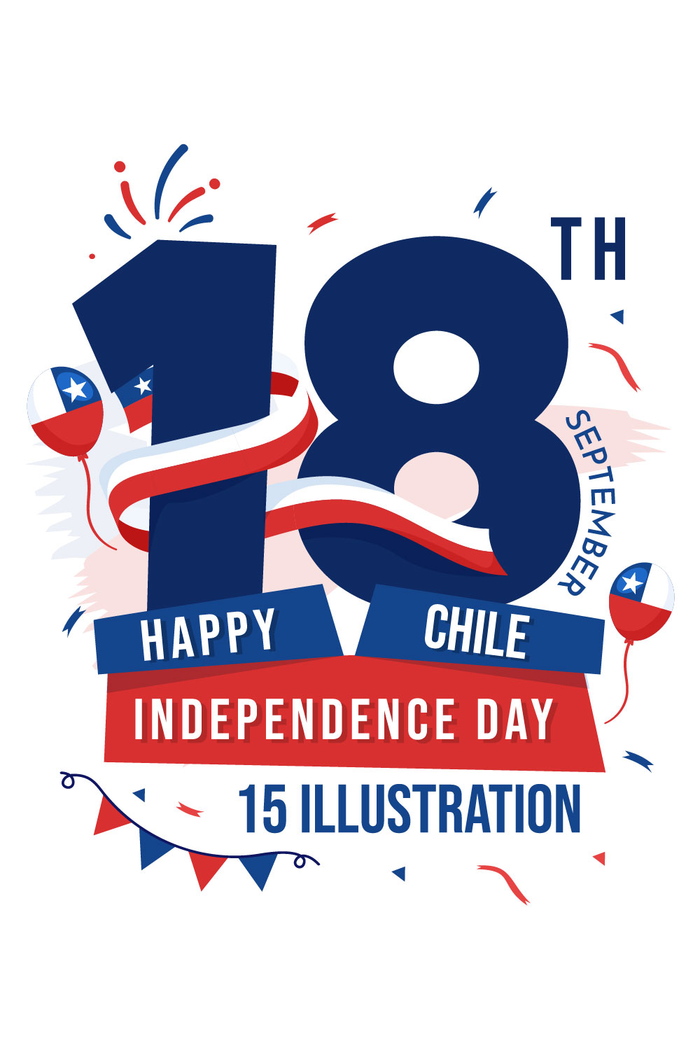 15 Chile Independence Day Illustration pinterest preview image.