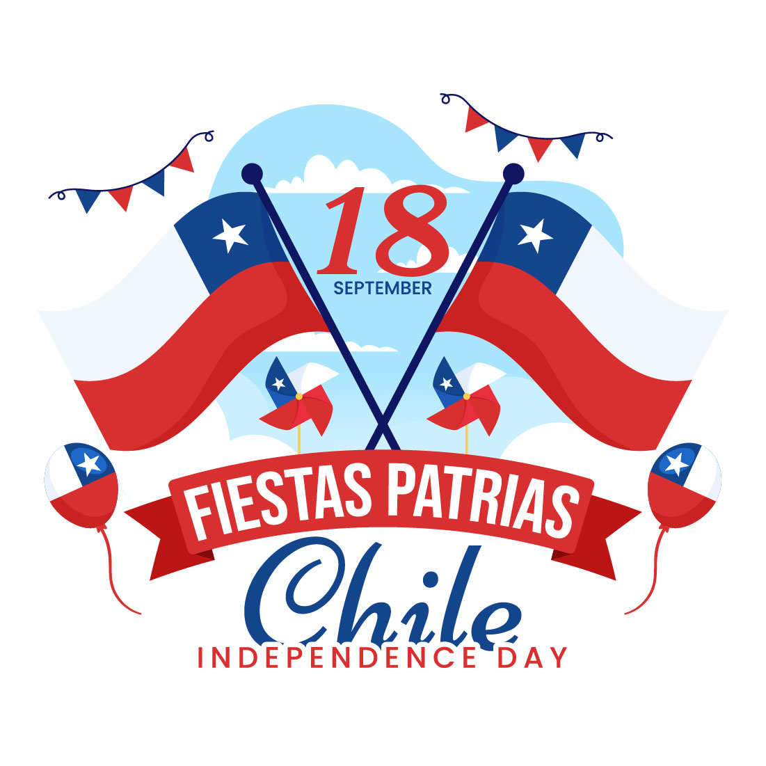 15 Chile Independence Day Illustration preview image.