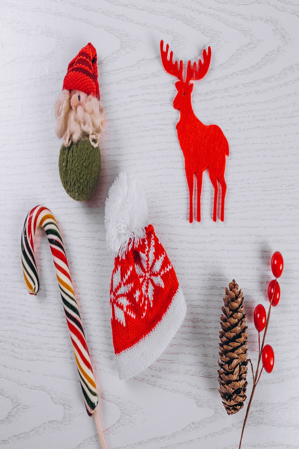 Christmas flat lay background wooden pinterest preview image.