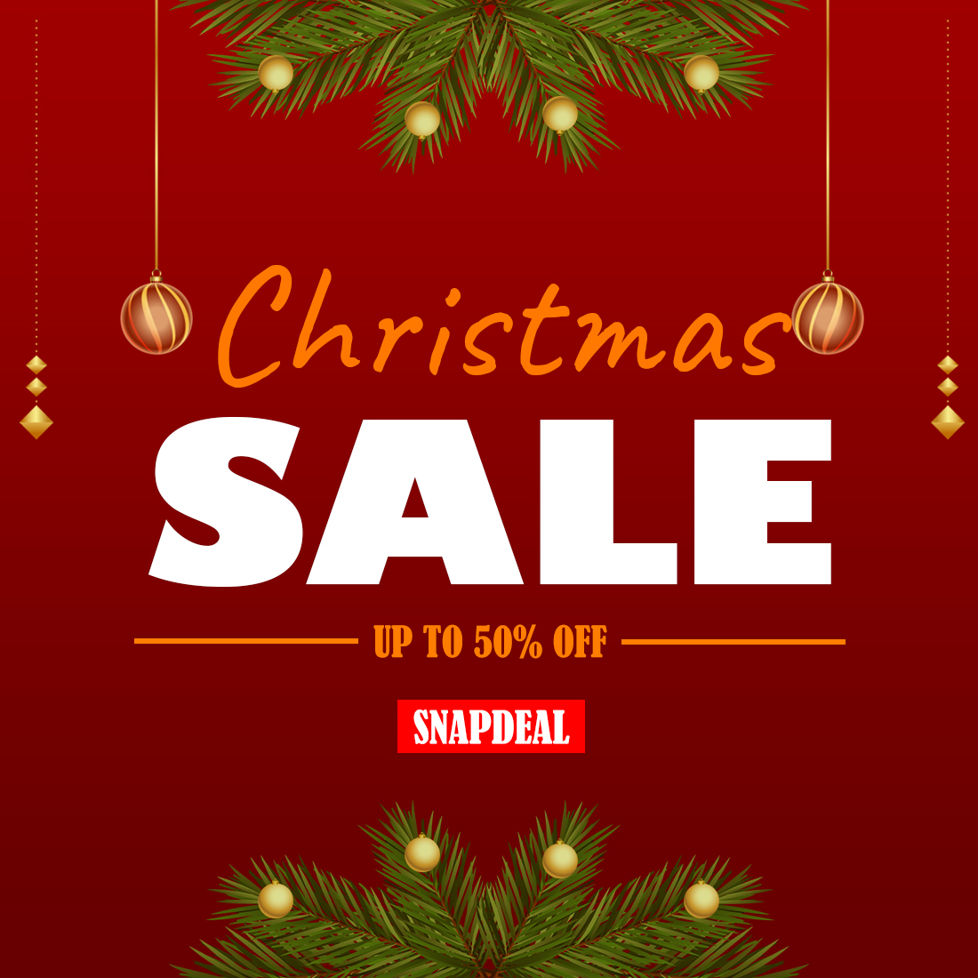 Christmas sell SOCIAL MEDIA POSTER DESIGN preview image.