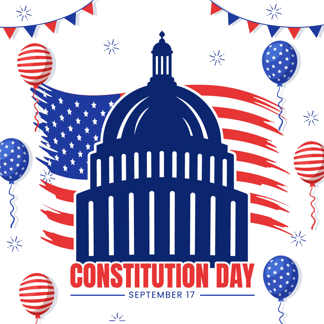 15 Constitution Day United States Illustration preview image.
